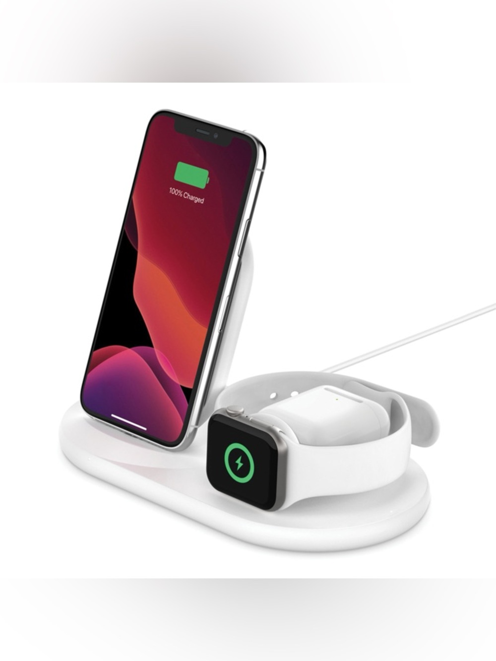 Belkin MagSafe 3-in-1 Wireless Charging Pad -White